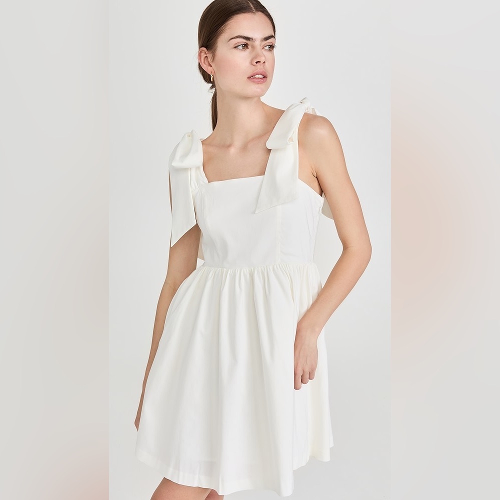 Endless Rose Bowed Baby Doll Mini Dress Bridal Wedding